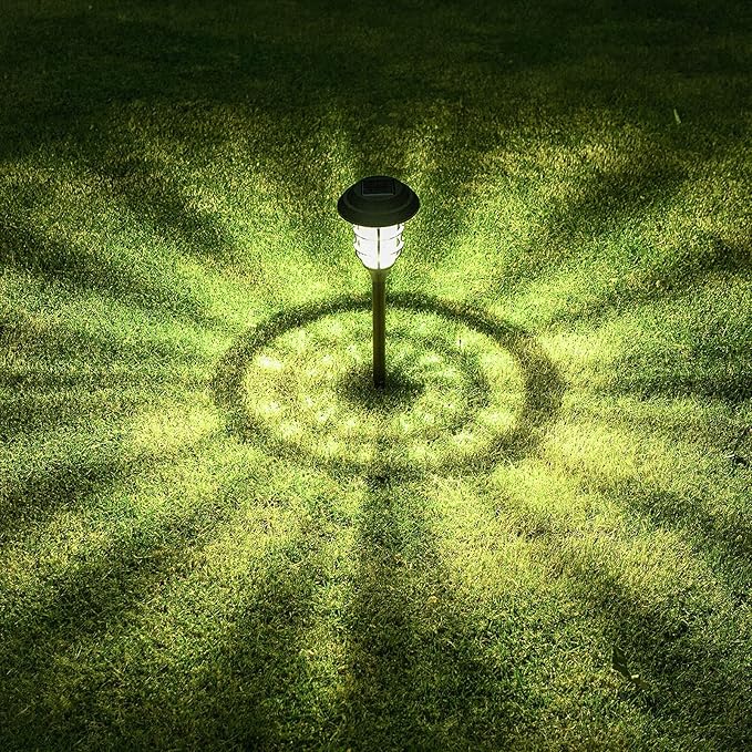 Solarlampa – Elegant rostfritt stål och väderbeständig