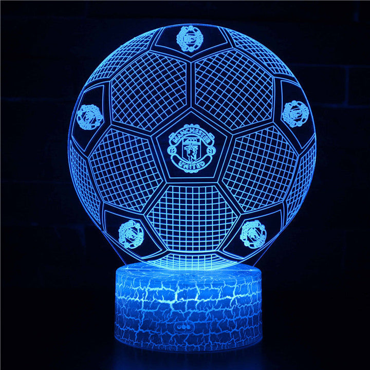 Fotboll 3D Illusion LED-Lampa - Nattlampa - Badge