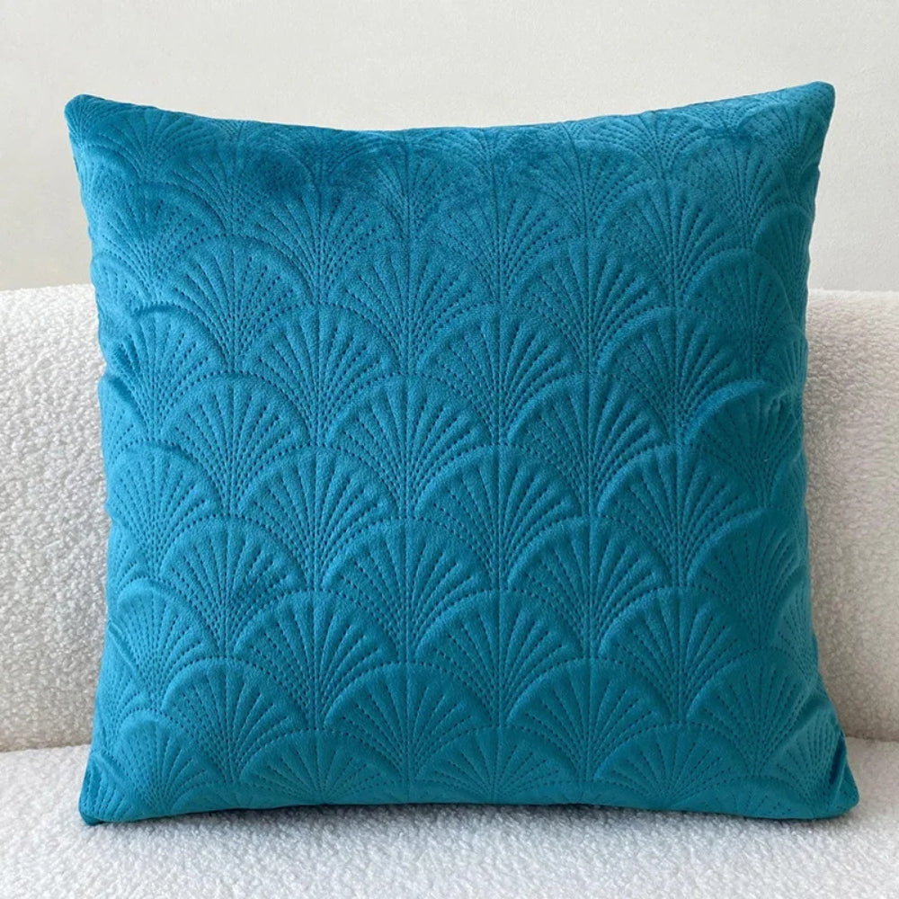 Carvallo – Sammet Skal Kuddöverdrag med Elegant Kuststil