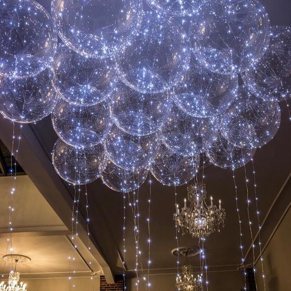 LED-luftballonger – Återanvändbar festdekoration för födelsedagar, bröllop och event (10 stycken)
