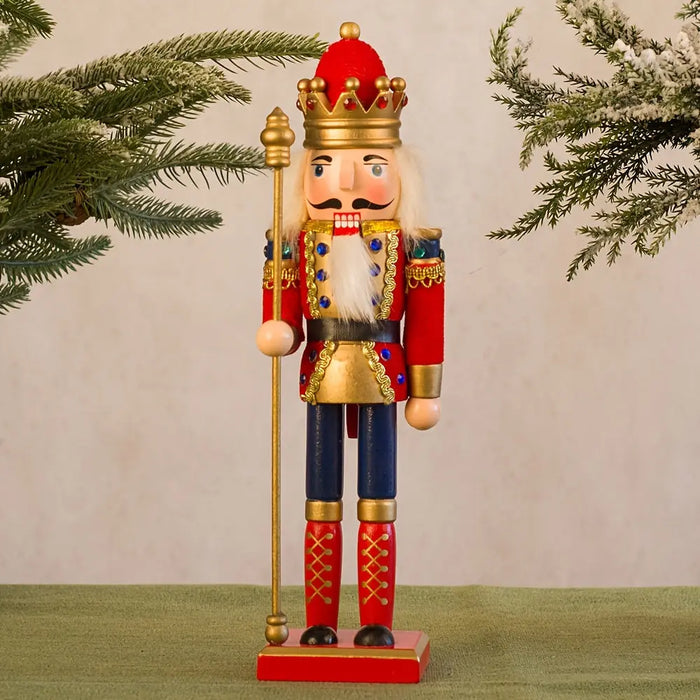 NutcrackerJoy - Trä Nötknackaren soldat figur för tidlös julskärm