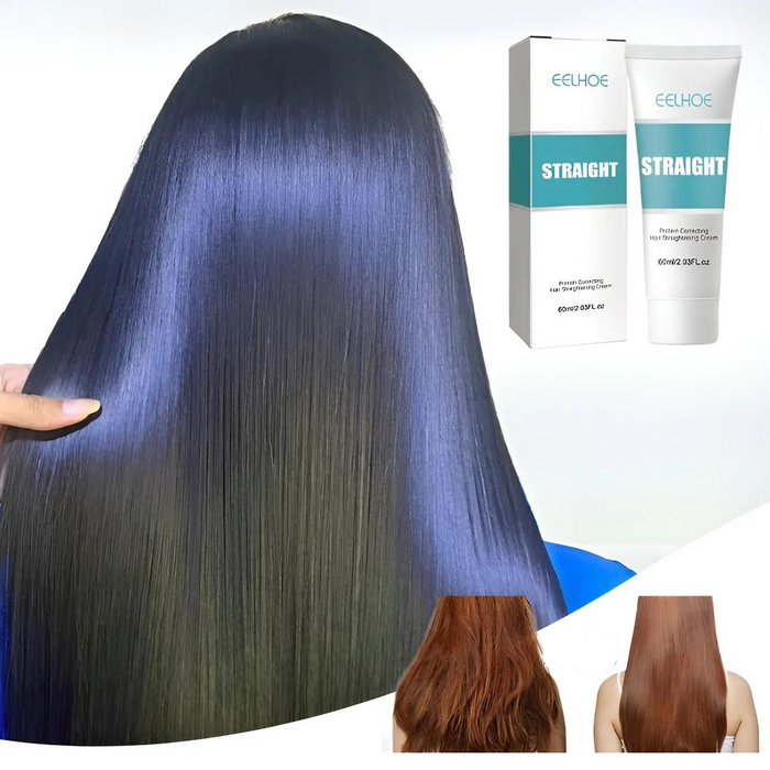 Keratin Hair Smoothing Cream – Omedelbar anti-frissande plattningsbehandling för silkeslent, glansigt hår