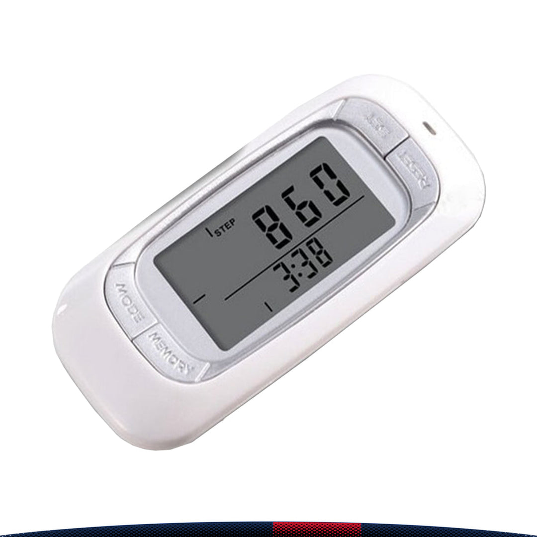 Luxora Walking 3D Pedometer med Klipp och Rem Plus 30 Dagars Minne Noggrant Stegräknare