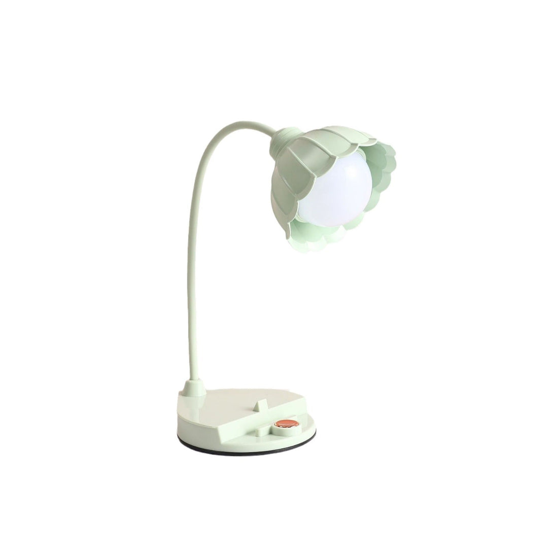 Uppladdningsbar Touch LED-bordslampa – Skandinavisk blomsterdesign