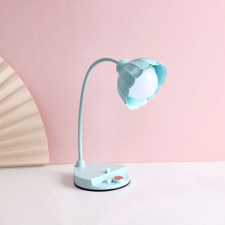 Uppladdningsbar Touch LED-bordslampa – Skandinavisk blomsterdesign