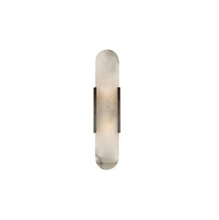 Modern Marmor Vägglampa | Äkta Sten Sconce | Dimmbar LED | Guld eller Svart