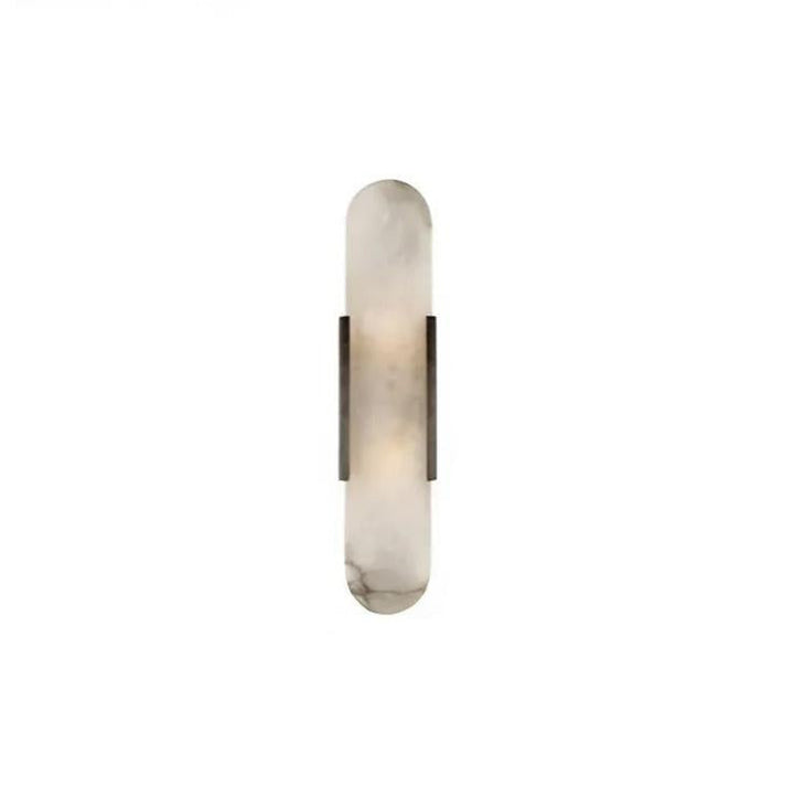 Modern Marmor Vägglampa | Äkta Sten Sconce | Dimmbar LED | Guld eller Svart