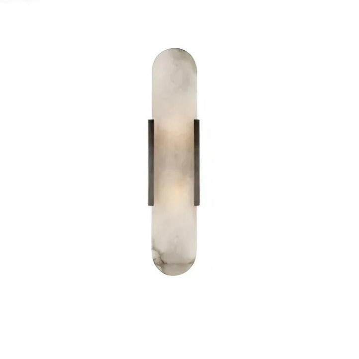 Modern Marmor Vägglampa | Äkta Sten Sconce | Dimmbar LED | Guld eller Svart