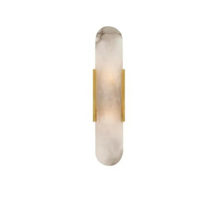 Modern Marmor Vägglampa | Äkta Sten Sconce | Dimmbar LED | Guld eller Svart
