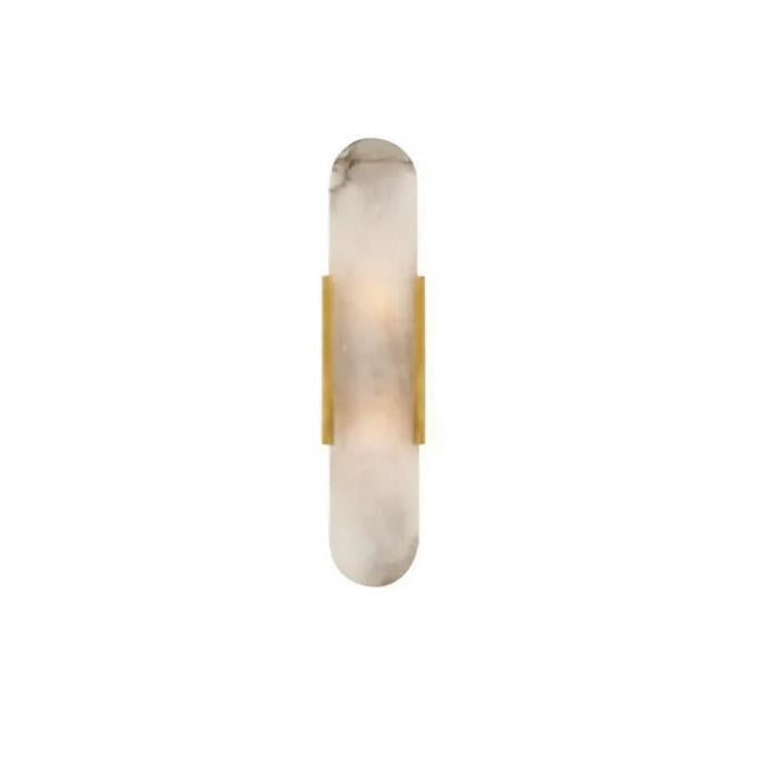 Modern Marmor Vägglampa | Äkta Sten Sconce | Dimmbar LED | Guld eller Svart