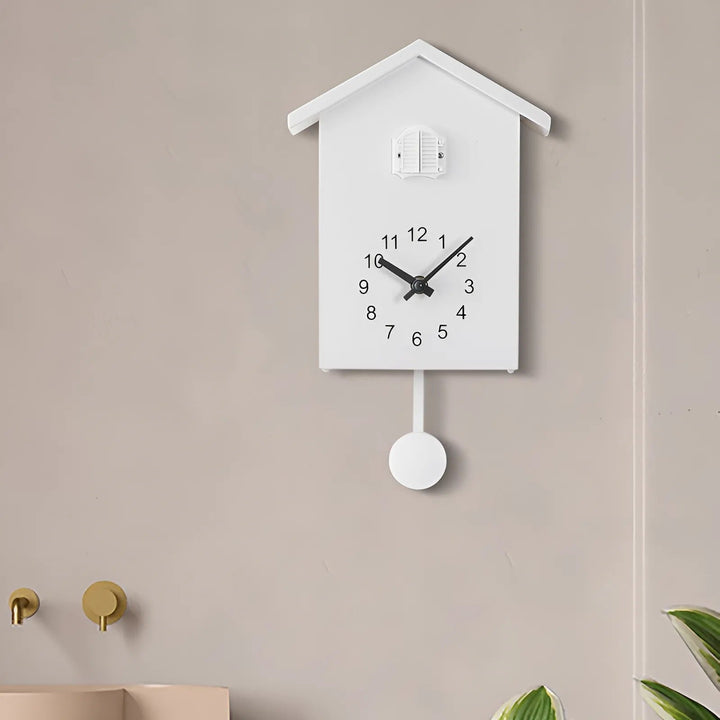 Modern Kuckuck Quarts Väggklocka med Minimalistisk Design