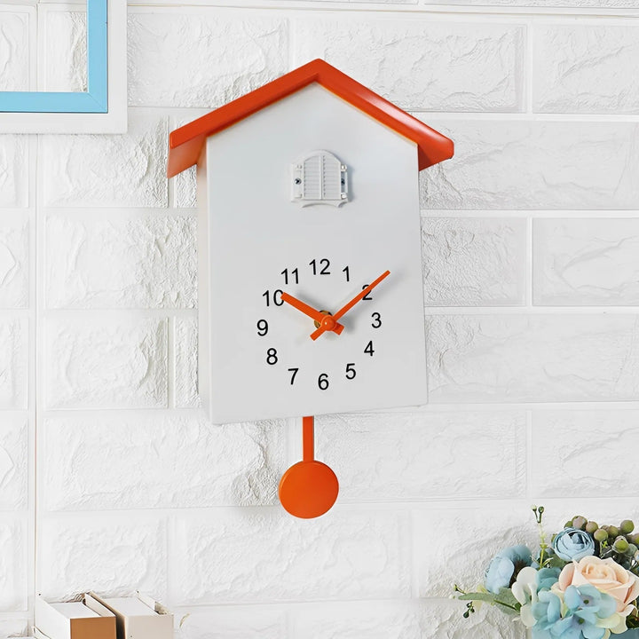 Modern Kuckuck Quarts Väggklocka med Minimalistisk Design