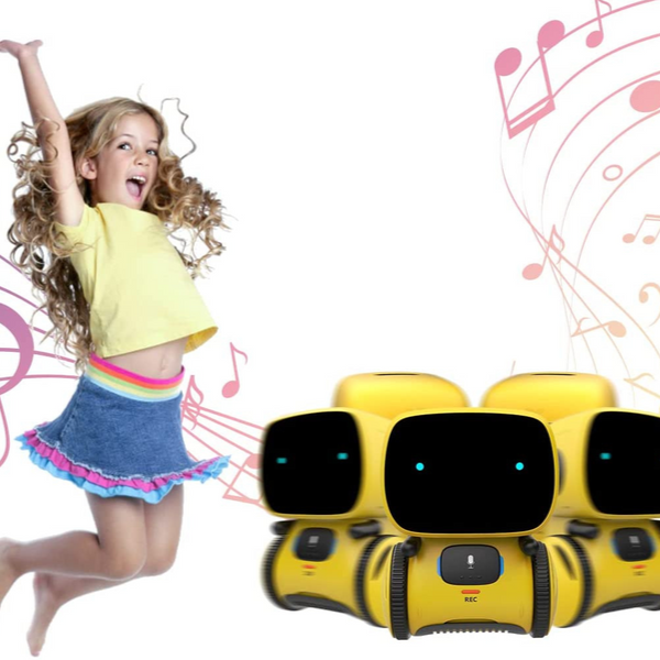 Robotleksak med röststyrning och musik