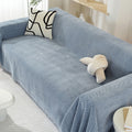 Chenille Filt Herringbone Fransen Sofföverdrag Mysig Stil