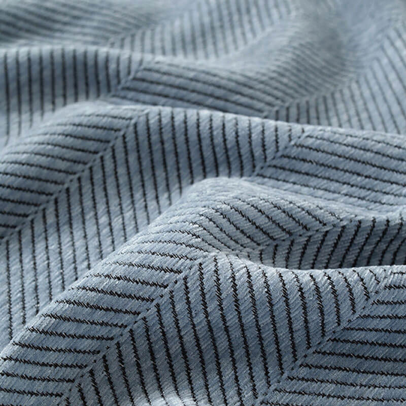 CozyWeave Sofföverdrag i Chenille – Elegant Fiskbensmönster med Dekorativa Tofsar