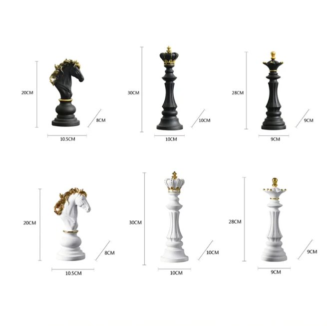 Chessmate | Dekorativa schackpjäser