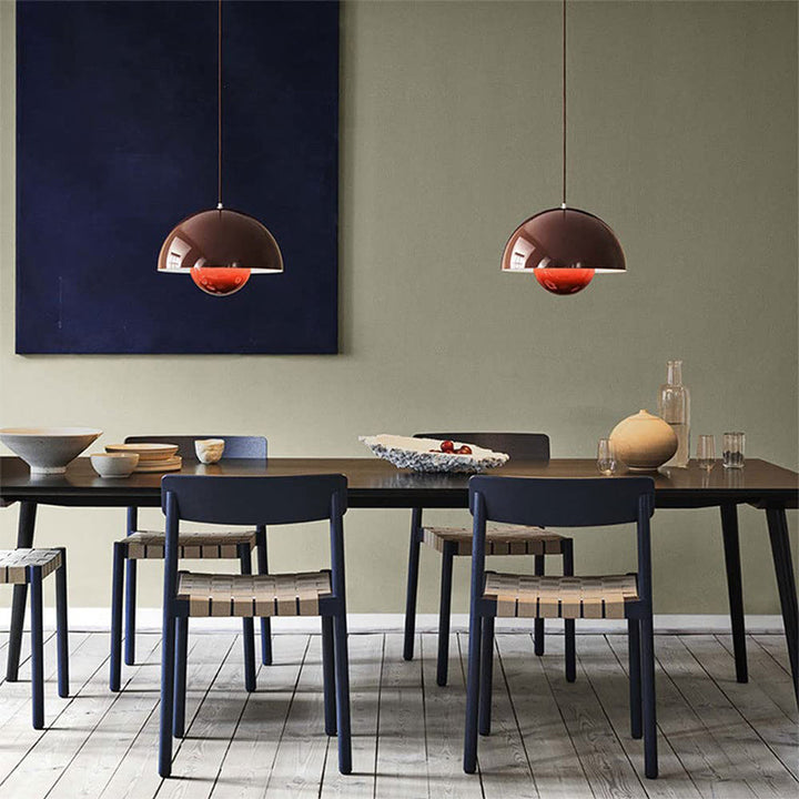 Pendellampa Modern Metallkupol Taklampa