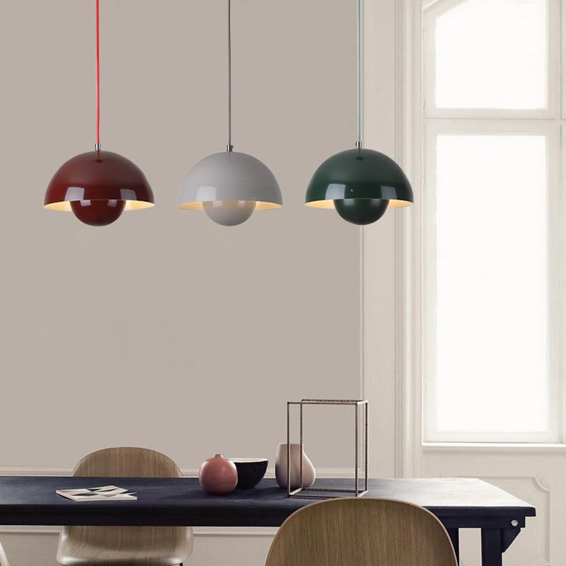 Pendellampa Modern Metallkupol Taklampa