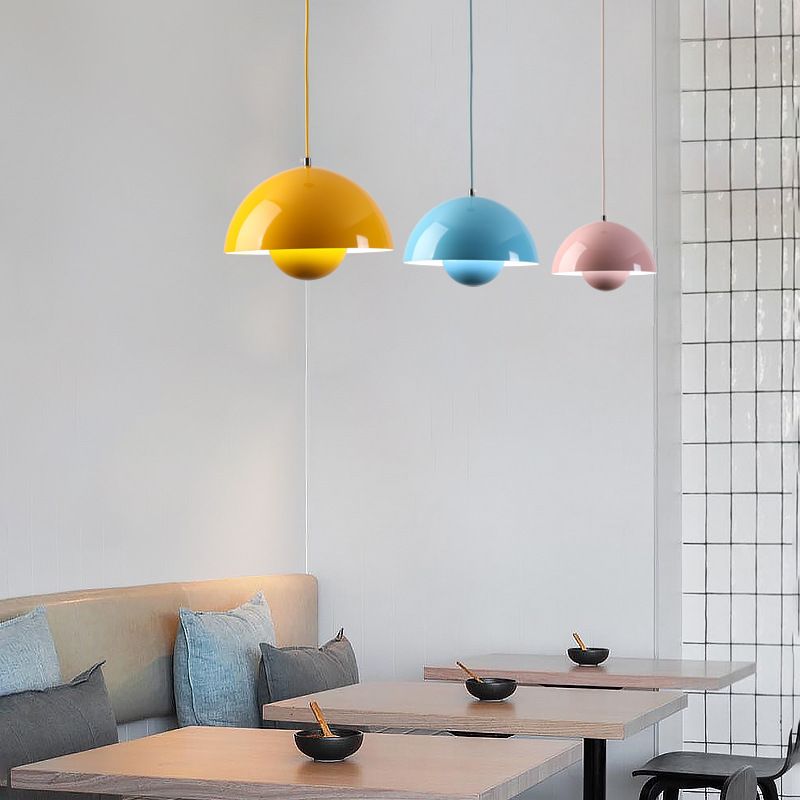Pendellampa Modern Metallkupol Taklampa