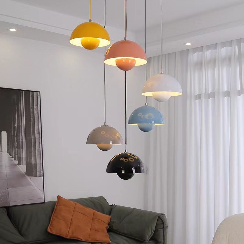 Pendellampa Modern Metallkupol Taklampa
