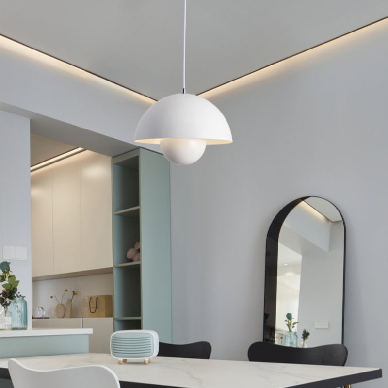 Pendellampa Modern Metallkupol Taklampa
