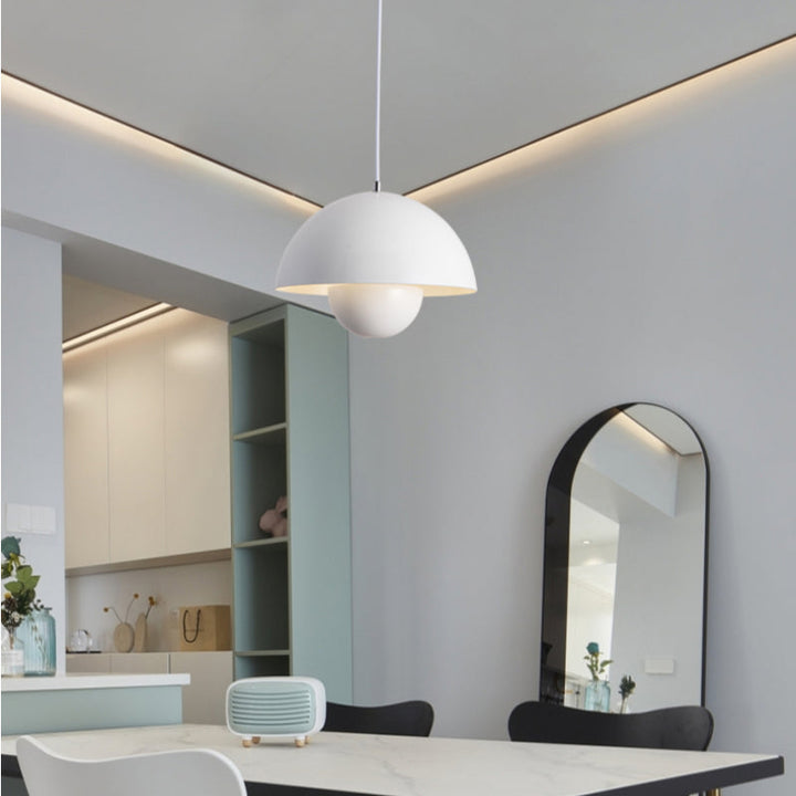 Pendellampa Modern Metallkupol Taklampa