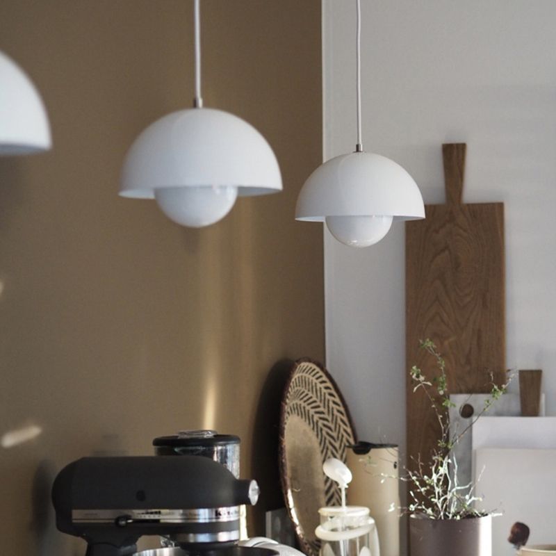 Pendellampa Modern Metallkupol Taklampa