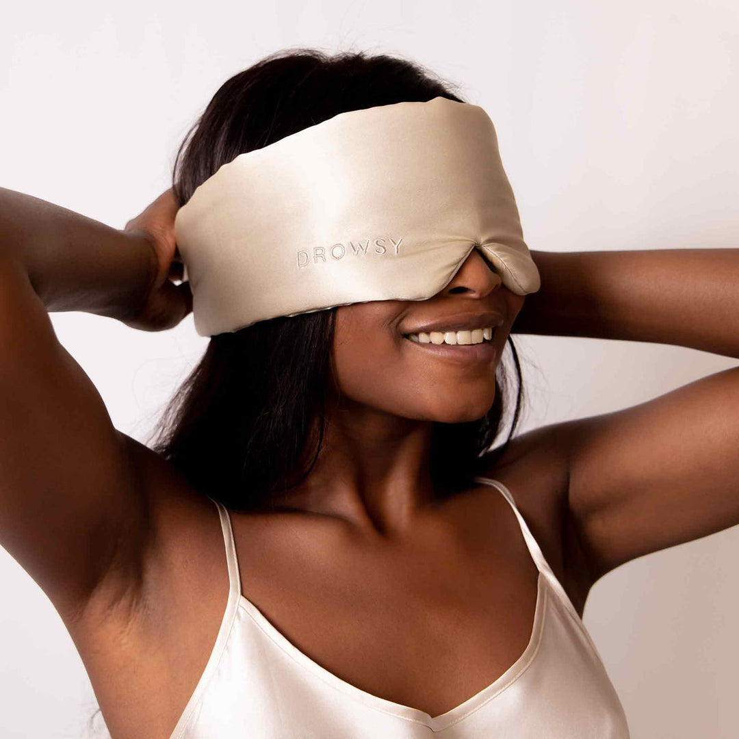 Premium sidensömnmask – Ultramjuk ljusblockerare