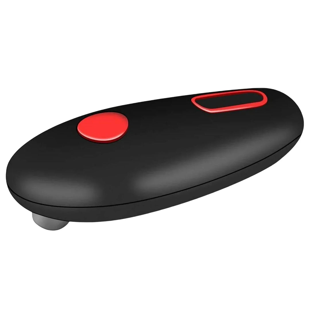 Automatisk burköppnare med ergonomiskt handtag och en-knapps betjening