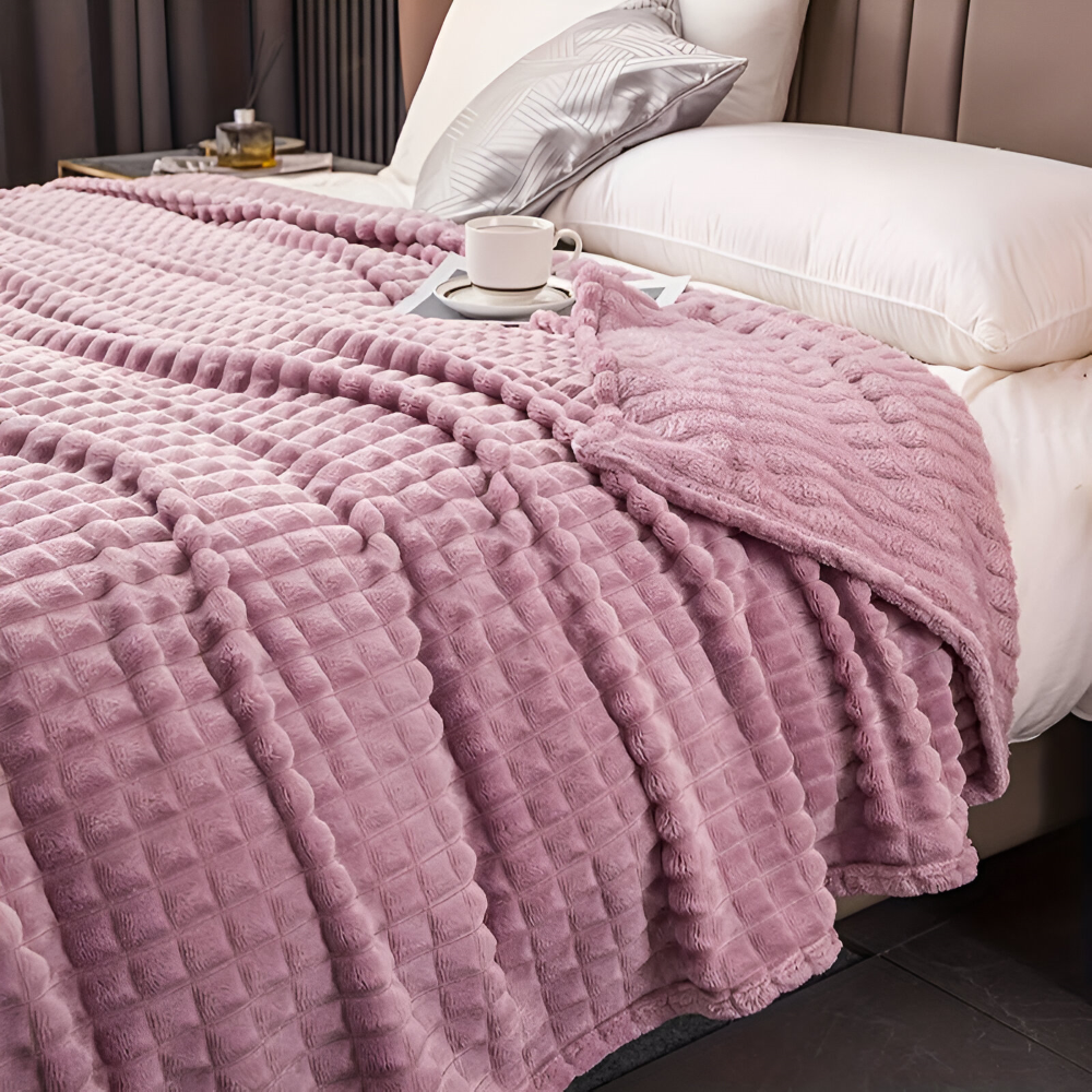 NordicSoft Pläd – Mysig &amp; Fluffig Korallfilt i Fleece