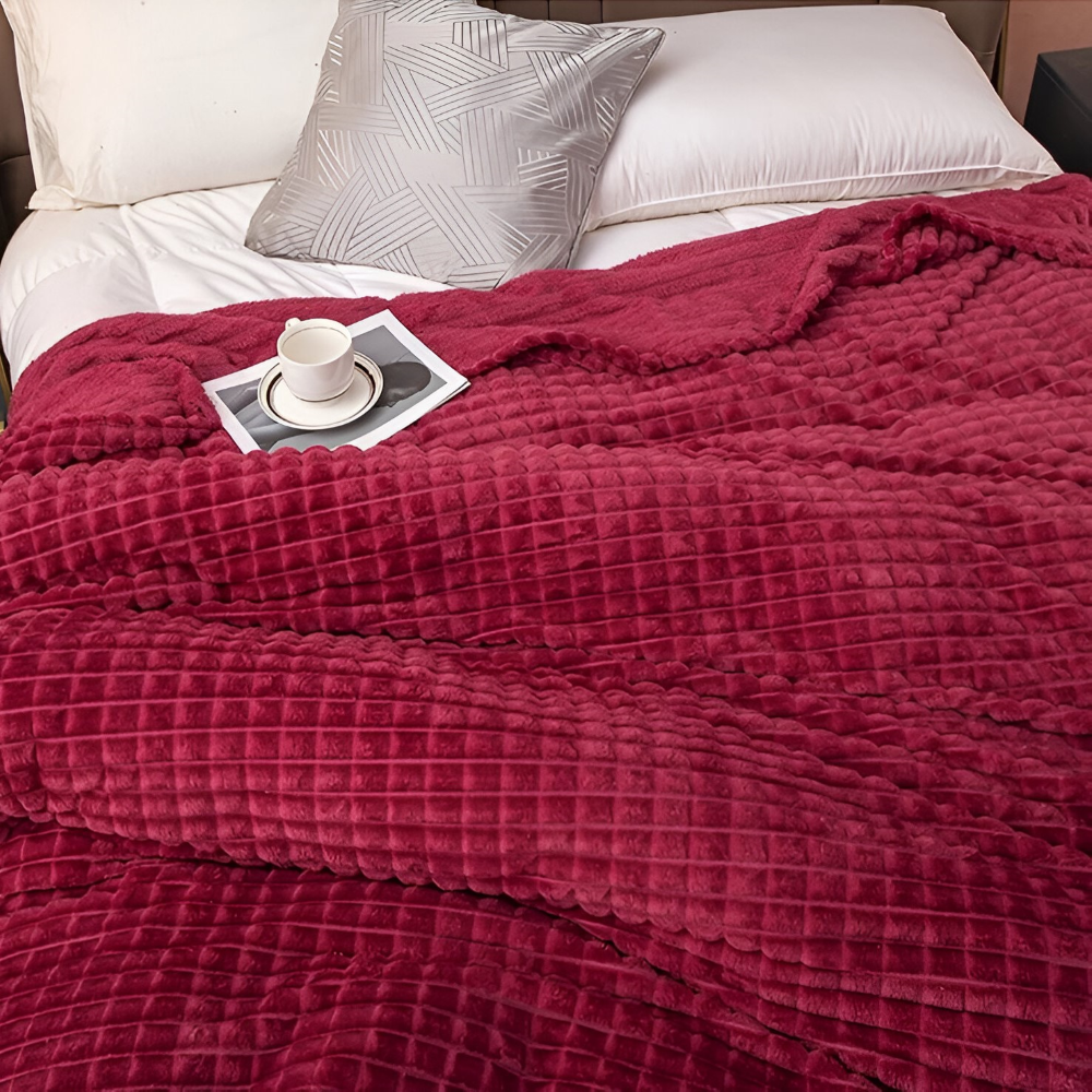 NordicSoft Pläd – Mysig &amp; Fluffig Korallfilt i Fleece