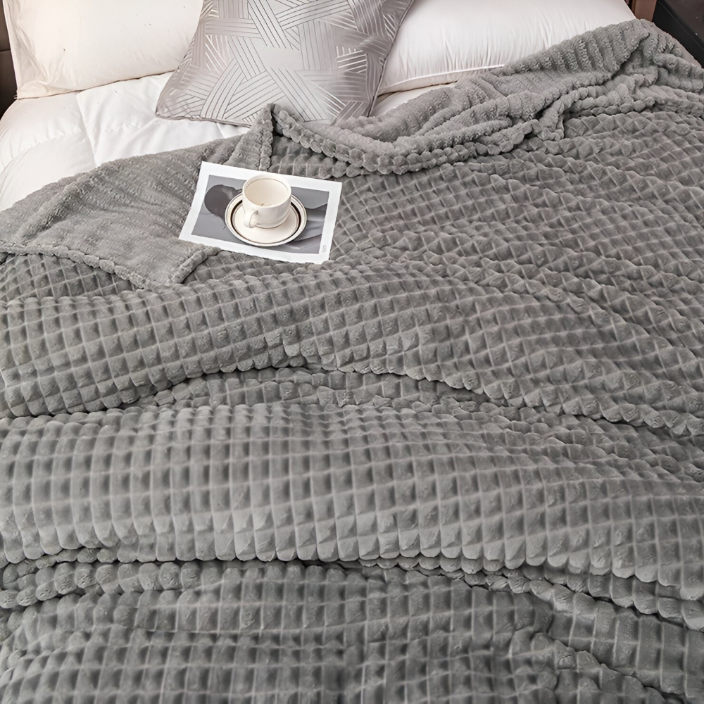 NordicSoft Pläd – Mysig &amp; Fluffig Korallfilt i Fleece