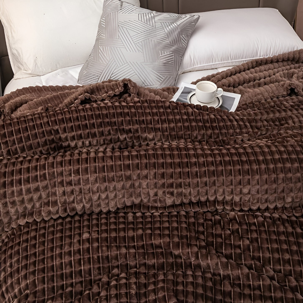 NordicSoft Pläd – Mysig &amp; Fluffig Korallfilt i Fleece