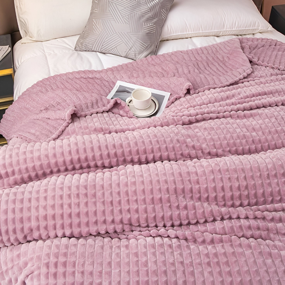 NordicSoft Pläd – Mysig &amp; Fluffig Korallfilt i Fleece
