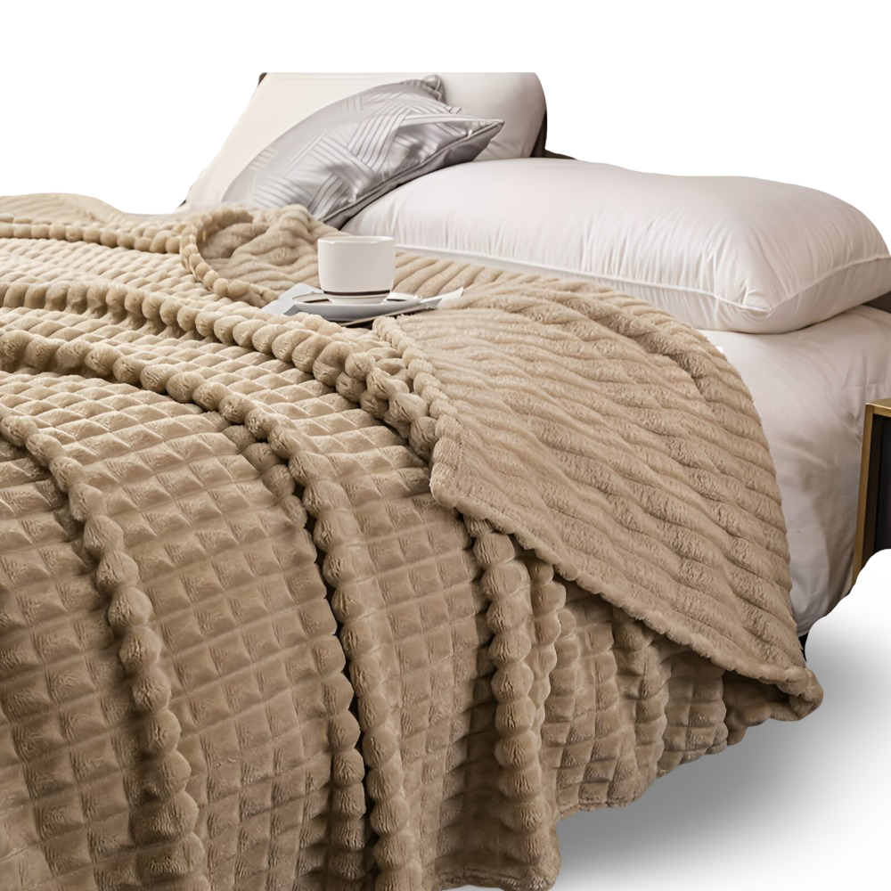 NordicSoft Pläd – Mysig &amp; Fluffig Korallfilt i Fleece