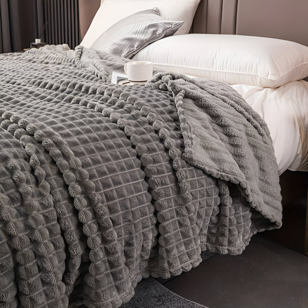 NordicSoft Pläd – Mysig &amp; Fluffig Korallfilt i Fleece