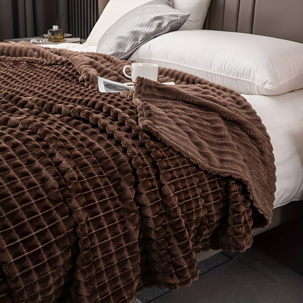 NordicSoft Pläd – Mysig &amp; Fluffig Korallfilt i Fleece