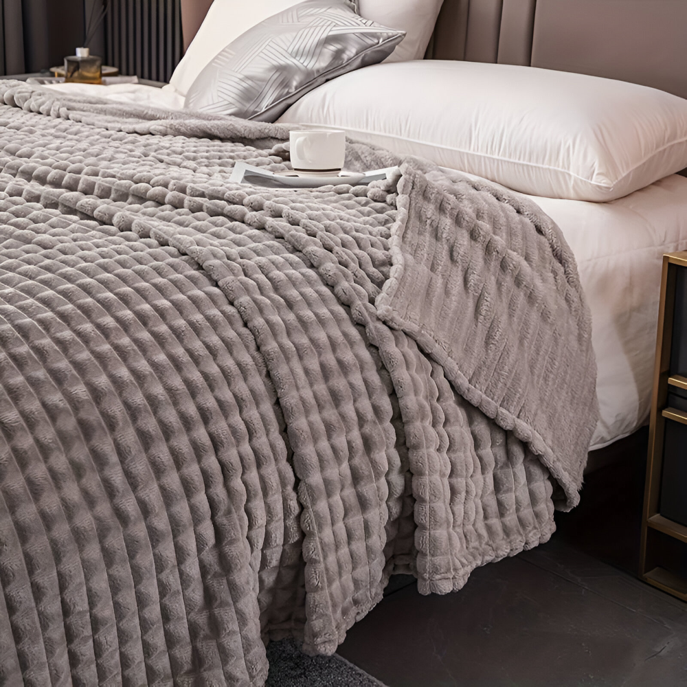 NordicSoft Pläd – Mysig &amp; Fluffig Korallfilt i Fleece