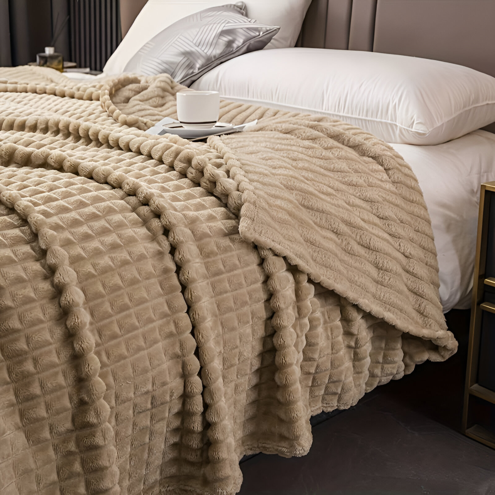NordicSoft Pläd – Mysig &amp; Fluffig Korallfilt i Fleece