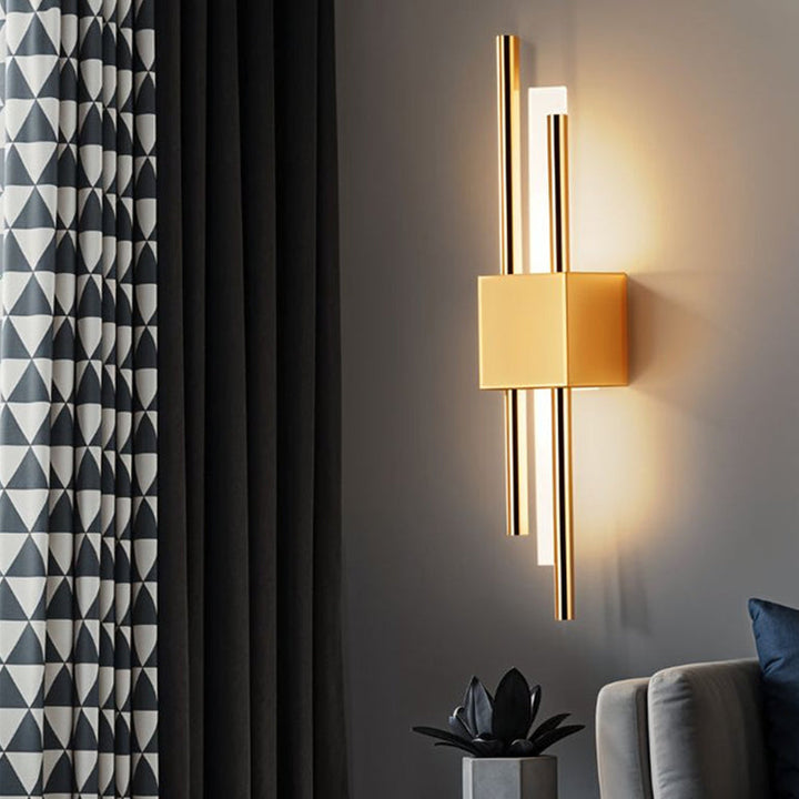 Stilren Vägglampa | 19.7″ | Järn Akryl | LED Vägglampa | 3‑Färgsomkopplare | Brick by Brick
