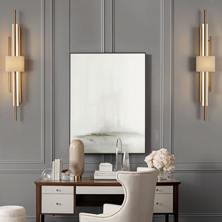 Stilren Vägglampa | 19.7″ | Järn Akryl | LED Vägglampa | 3‑Färgsomkopplare | Brick by Brick
