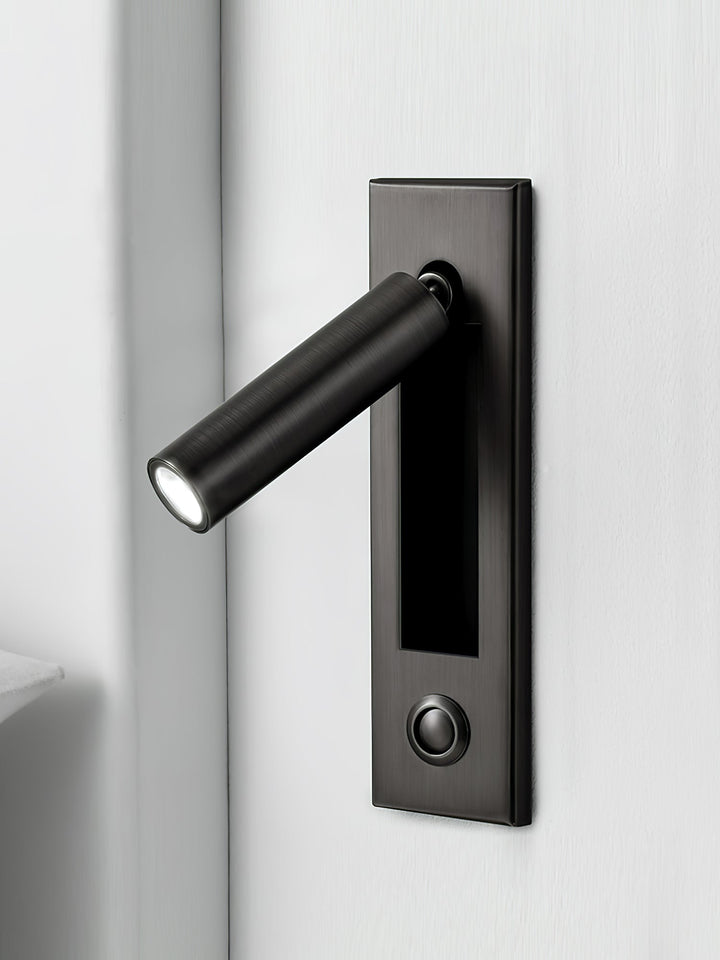 Modern inbyggd sänglampa med LED-ljus