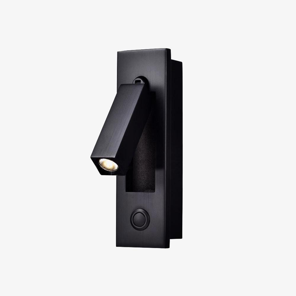 Modern inbyggd sänglampa med LED-ljus