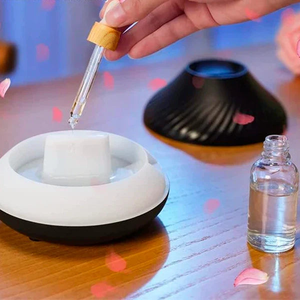 Flame Effekt Aromadiffuser med Luftrenare