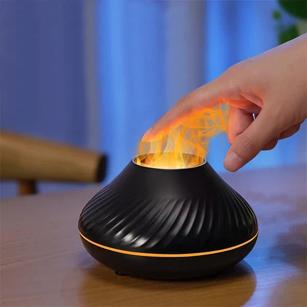 Flame Effekt Aromadiffuser med Luftrenare