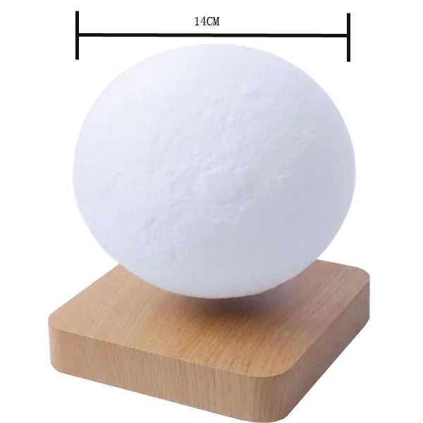 LunaGlow Månlampa – Svävande 3D LED Lampa med Magnetisk Levitationsdesign