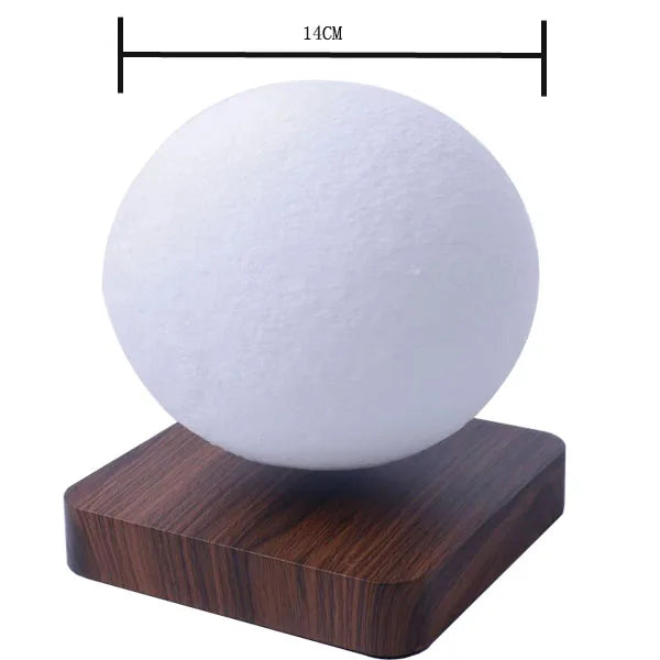 LunaGlow Månlampa – Svävande 3D LED Lampa med Magnetisk Levitationsdesign