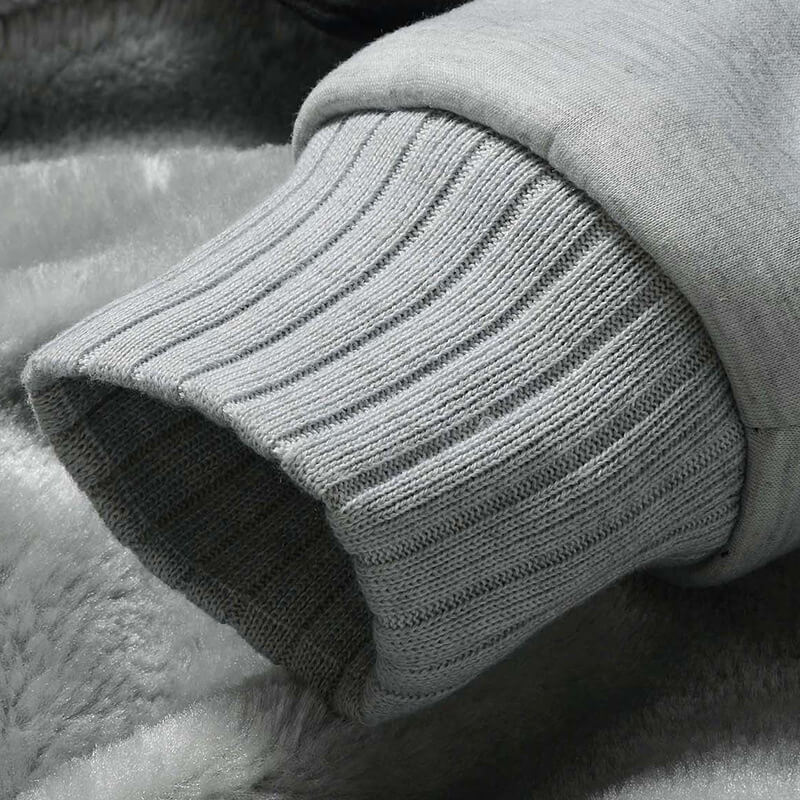 Män vinter fleece jacka