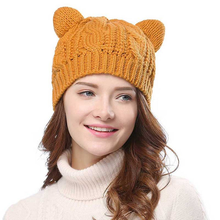 Katt öron mössa