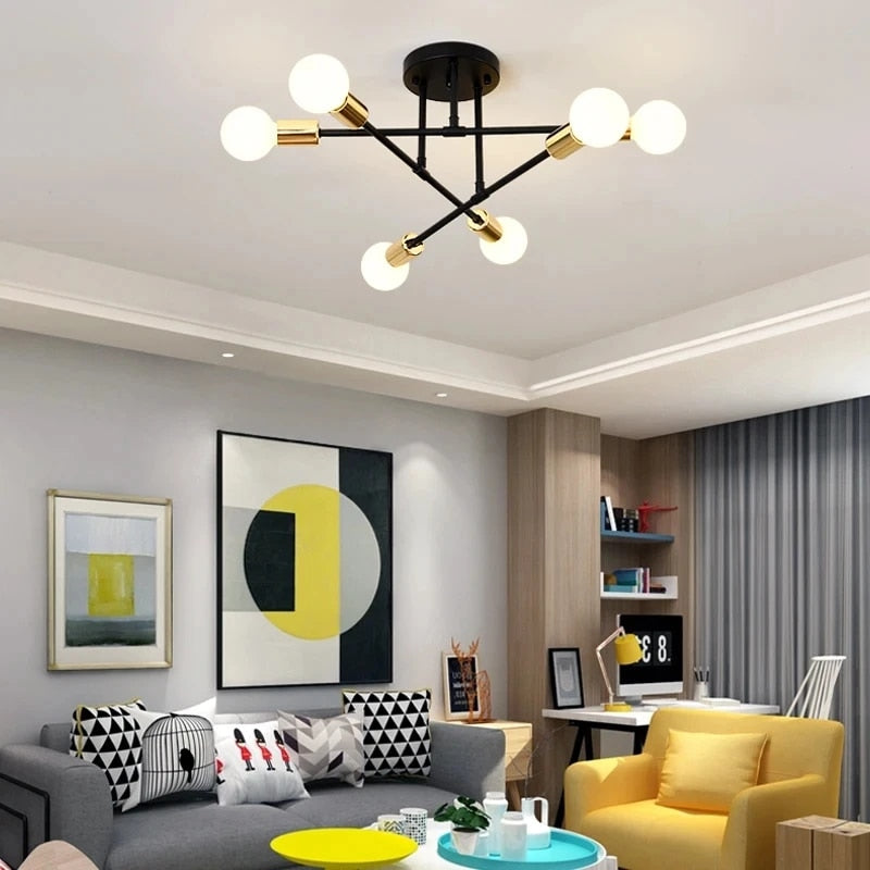 Modern satellitinspirerad taklampa